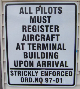 Airport pilots register